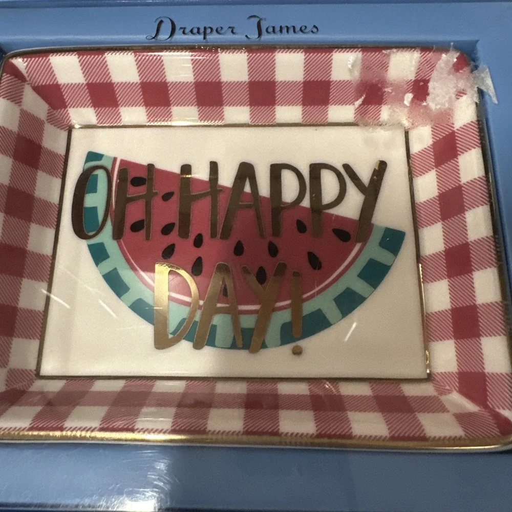 Oh Happy Day Watermelon Trinket Dish By Draper James 4x5‎